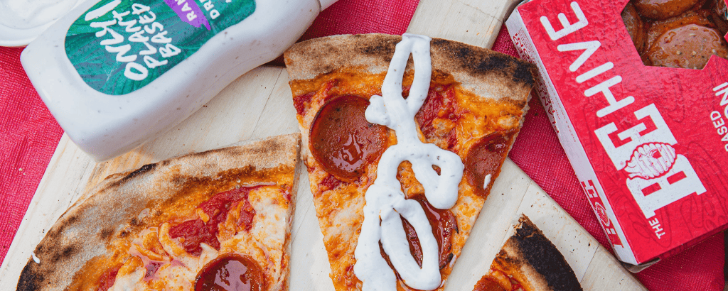 The BE-Hive's plant-based pizza products