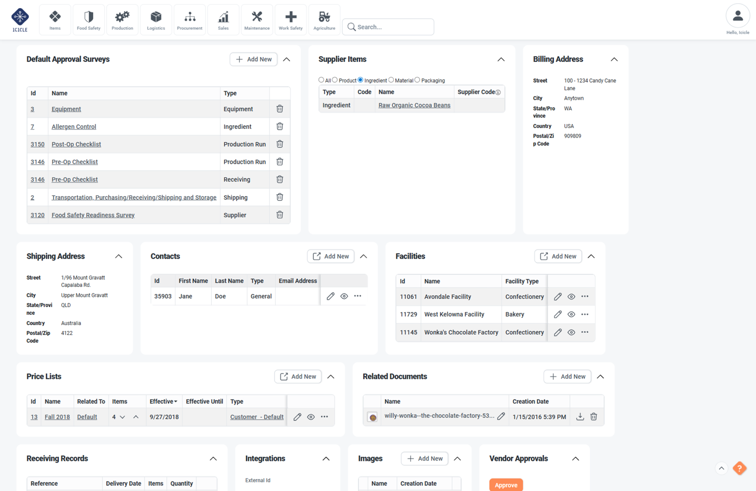 Centralize Supplier Information for BRCGS Audit-readiness
